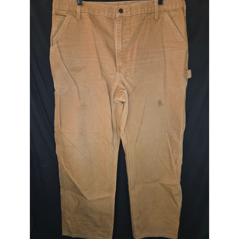 Carhartt Men's‎ Work Utility Cargo Pants Tan 38x30 Cotton B11 BRN